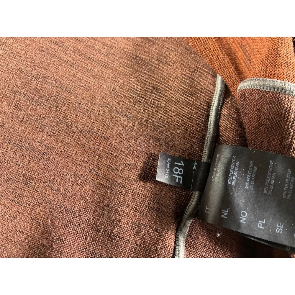 Kuhl Revel 1/4 Zip Pullover Mens Large‎ Rust Brown Heathered Sweater 3112